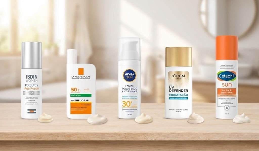 Melhores Protetores Solares para Pele Seca e Madura