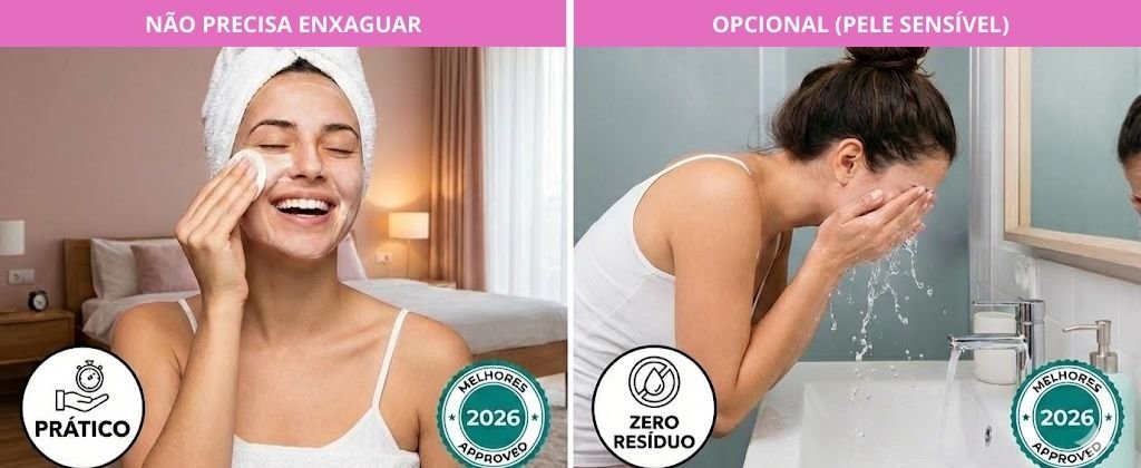Precisa enxaguar a Água Micelar