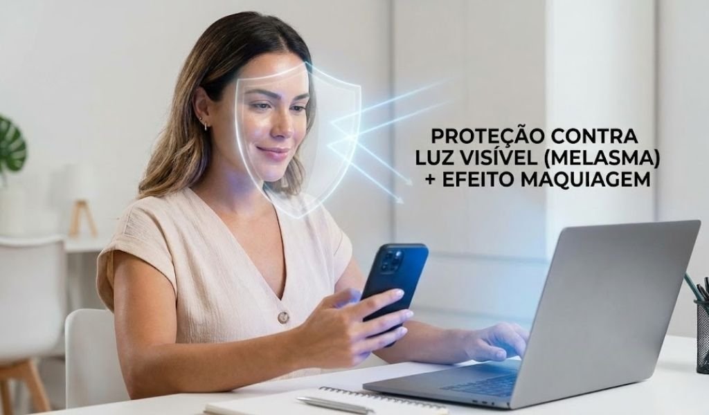 benefícios do protetor com cor