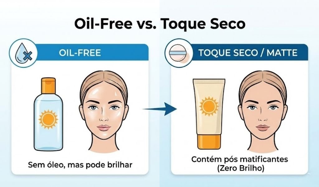 comparacao oil free vs toque seco