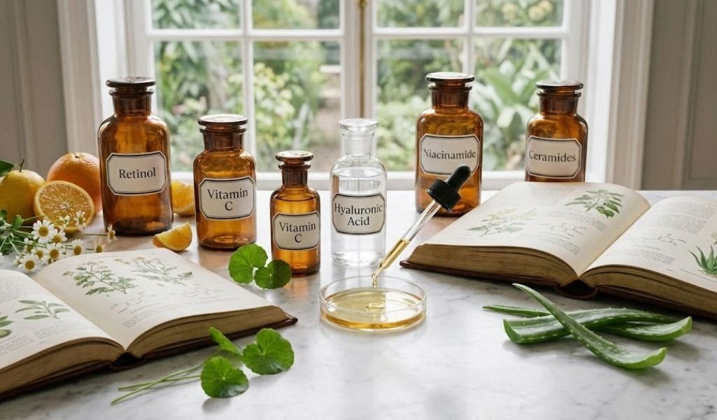 glossário de ativos cuidados com a pele