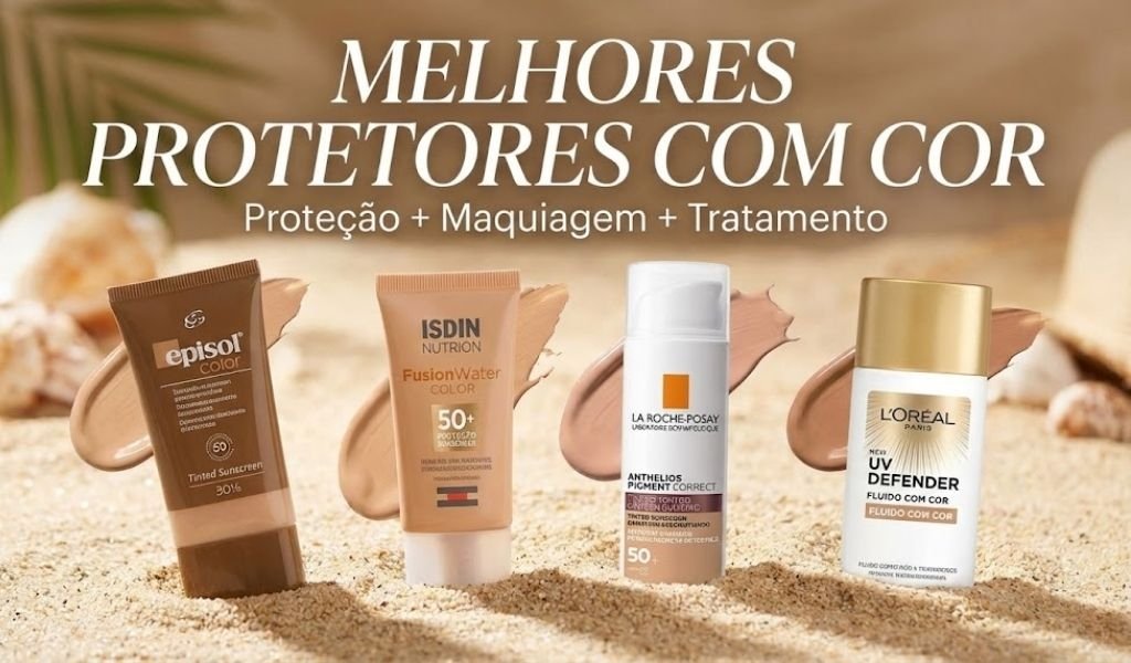 melhores protetores solar com cor